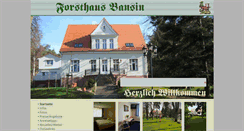 Desktop Screenshot of forsthaus-bansin.de